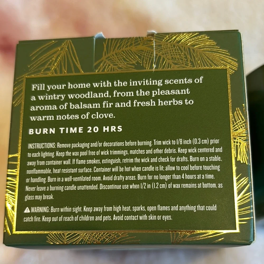 Sur La Table Balsam Clove Soy Candle Green Glass